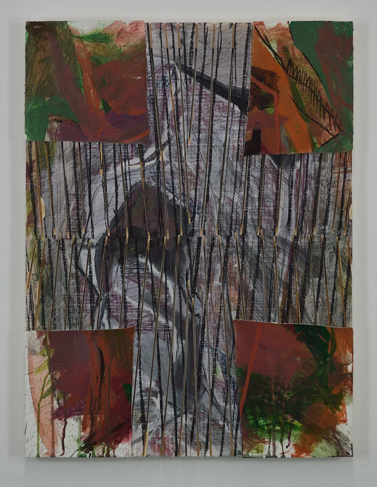 Untitled Acrylic, charcoal, canvas on panel. 24 x 18 in. 2017
