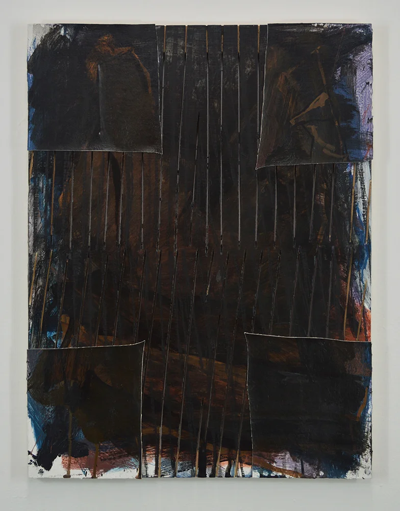 Untitled Acrylic, charcoal, canvas on panel. 24 x 18 in. 2017