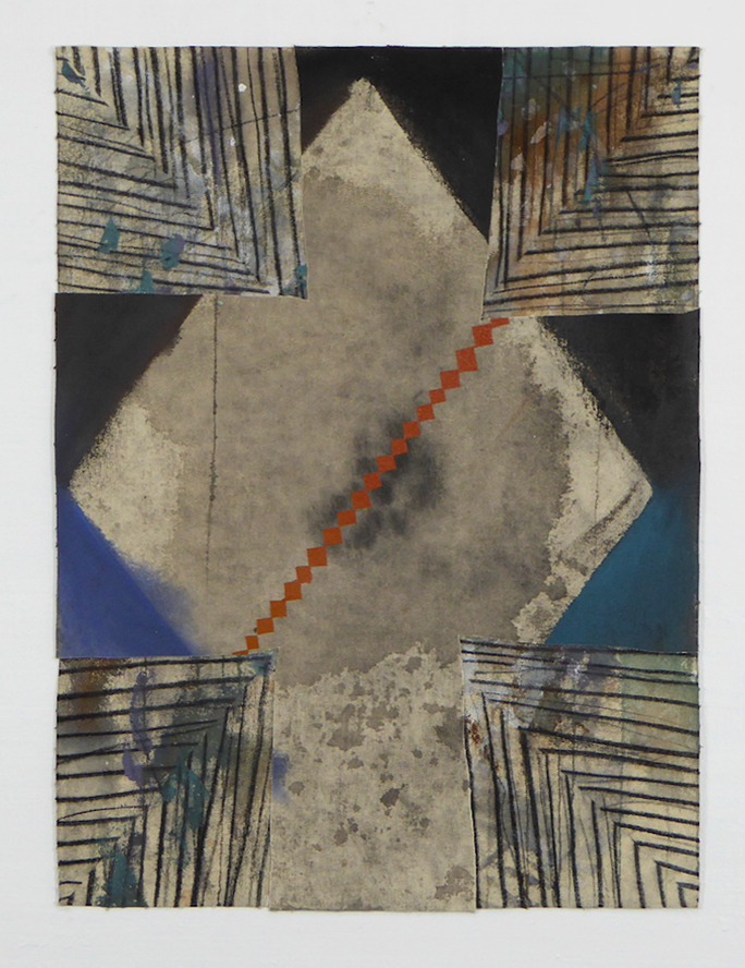 Untitled Acrylic, charcoal, canvas on canvas. 24 x 18 in 2016