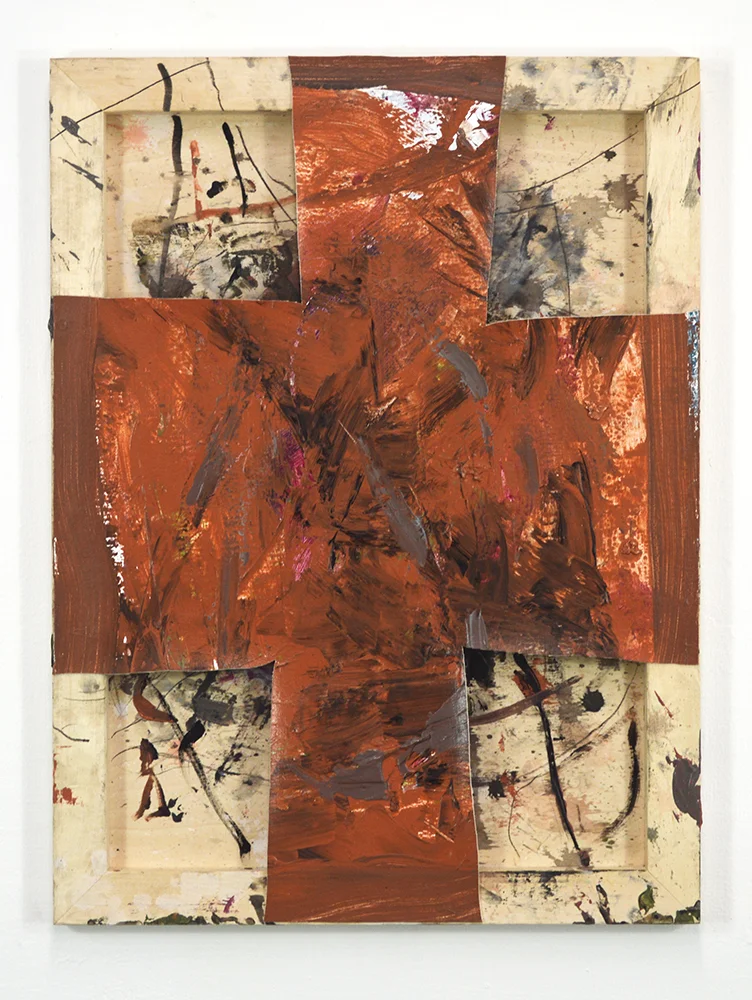 Untitled Acrylic, charcoal, canvas on panel 24 x 18 in 2018