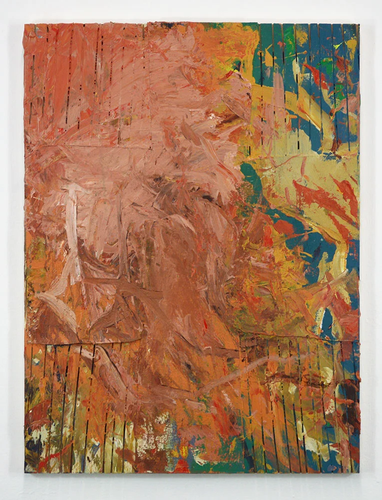 Untitled Acrylic, charcoal, canvas on panel 24 x 18 in 2018