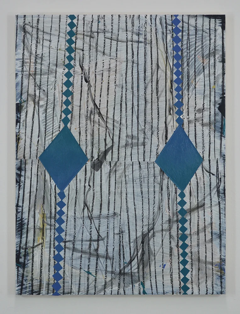 Untitled Acrylic, charcoal on panel 24 x 18 in 2018