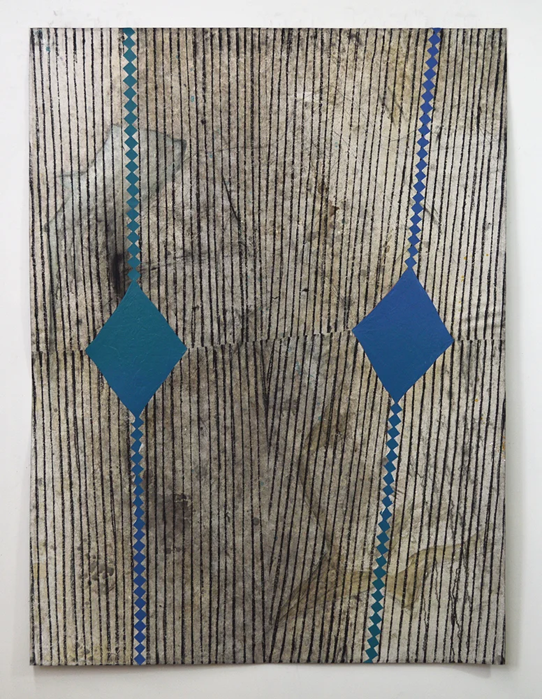 Untitled Acrylic, charcoal on canvas 64 x 48 in 2018