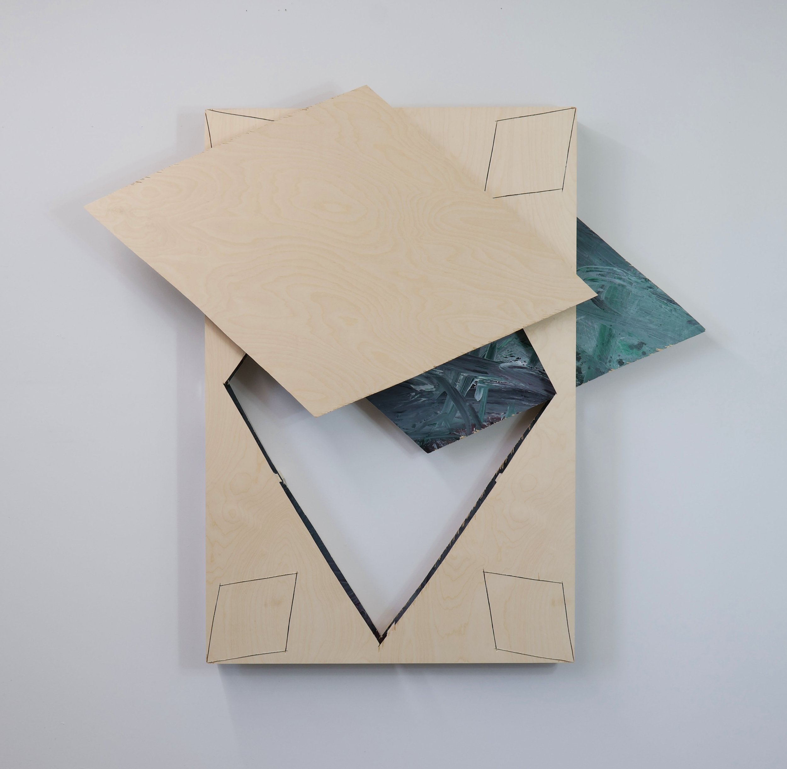 Untitled Acrylic, charcoal, graphite pencil, wood panel on wood panel. 64 × 69 × 5 in, multiple panels. 2024
