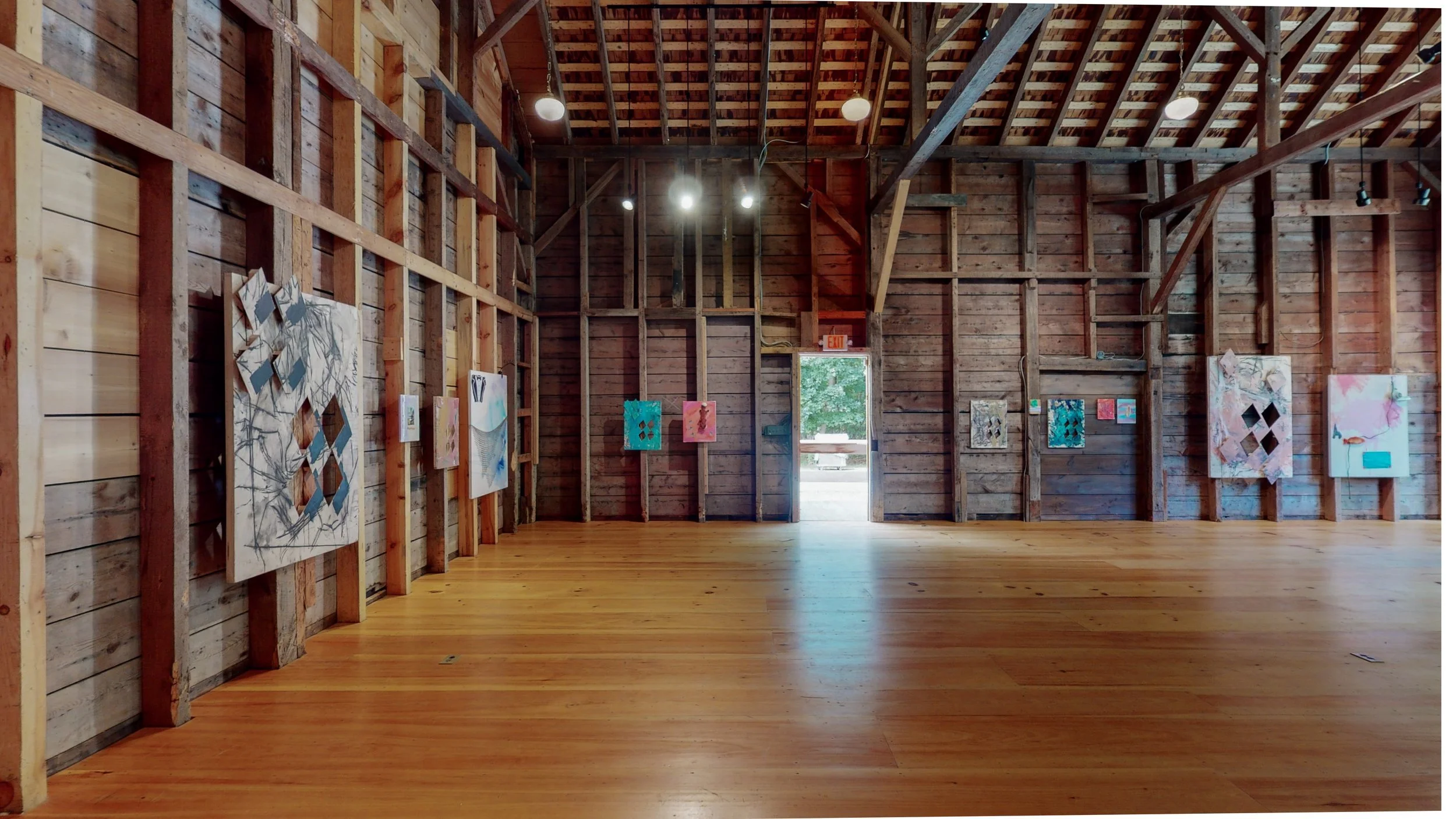 As Above, So Below , two person show with Hannah Beerman, curated by Barry Schwabsky. Art Center At Duck Creek. East Hampton, NY. 2022. Image courtesy of Art Center At Duck Creek.