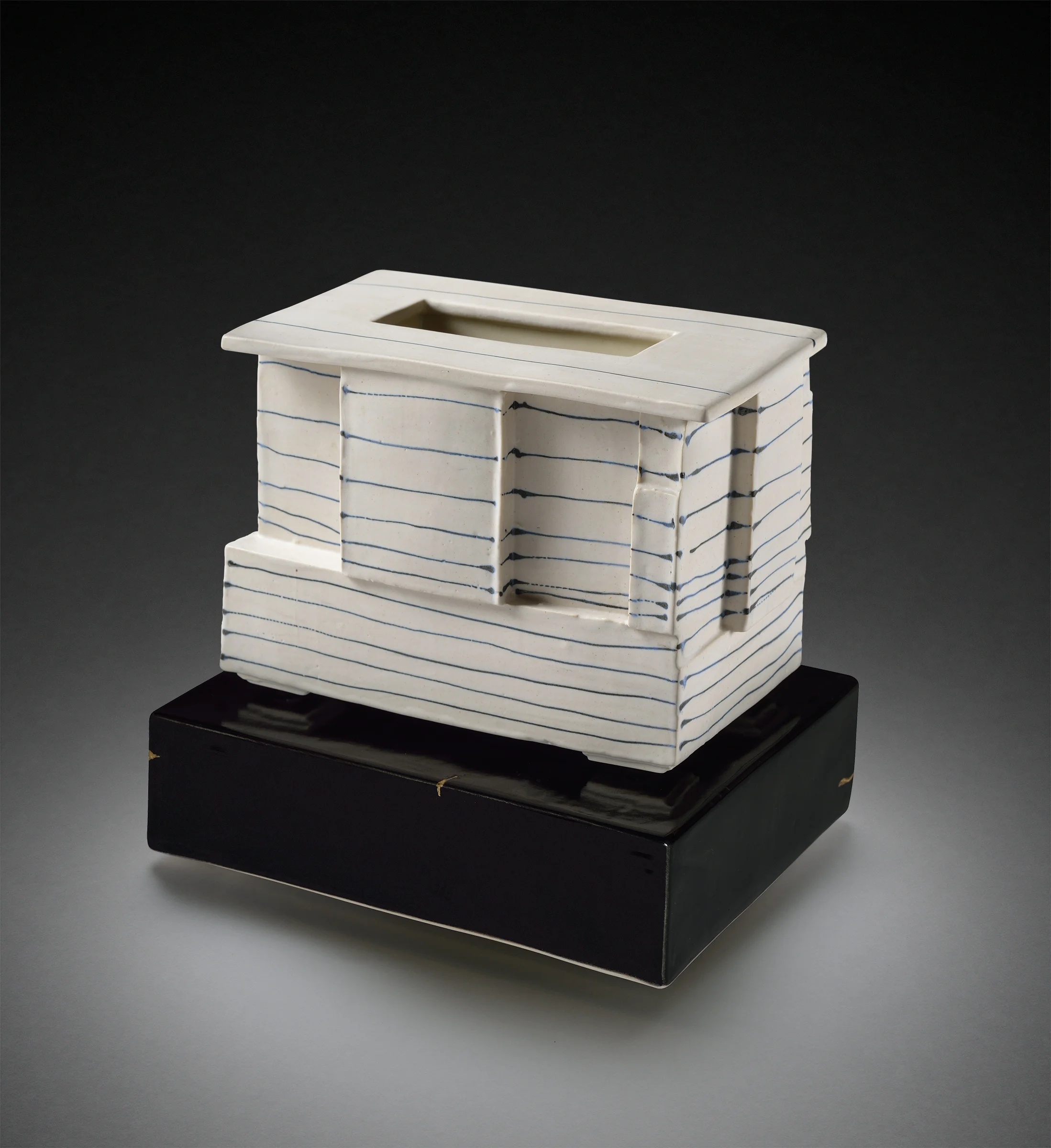 Striped Box on Base