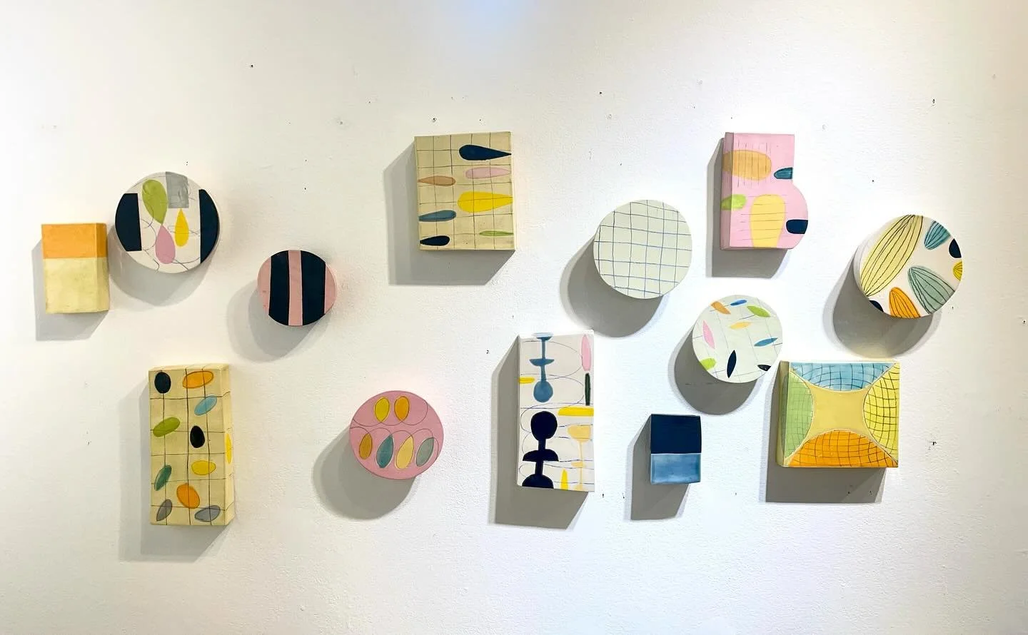 Opening night at The Chazan Gallery, Past Tense/Present Visions: a Wheeler Alumni Exhibition,Thursday, October 16, 2015 from 5:00 to 8:00#providence#judithsalomon#ceramics#wallpieces#handbuiltceramics#porcelain#wheelerschool#rhodeislandlife