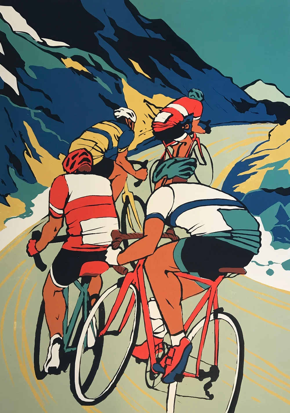 The Climb Screen print