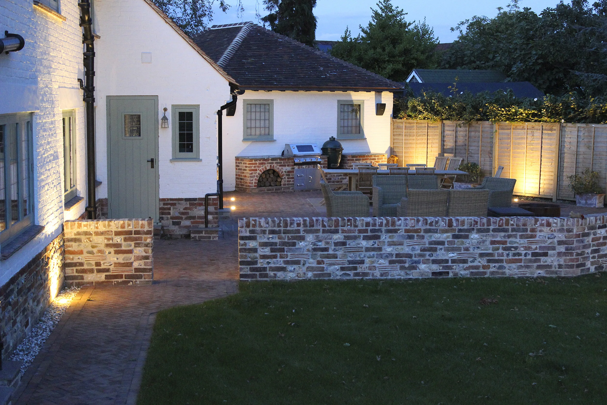 Beautifully created outdoor living space for entertaining friends and family.