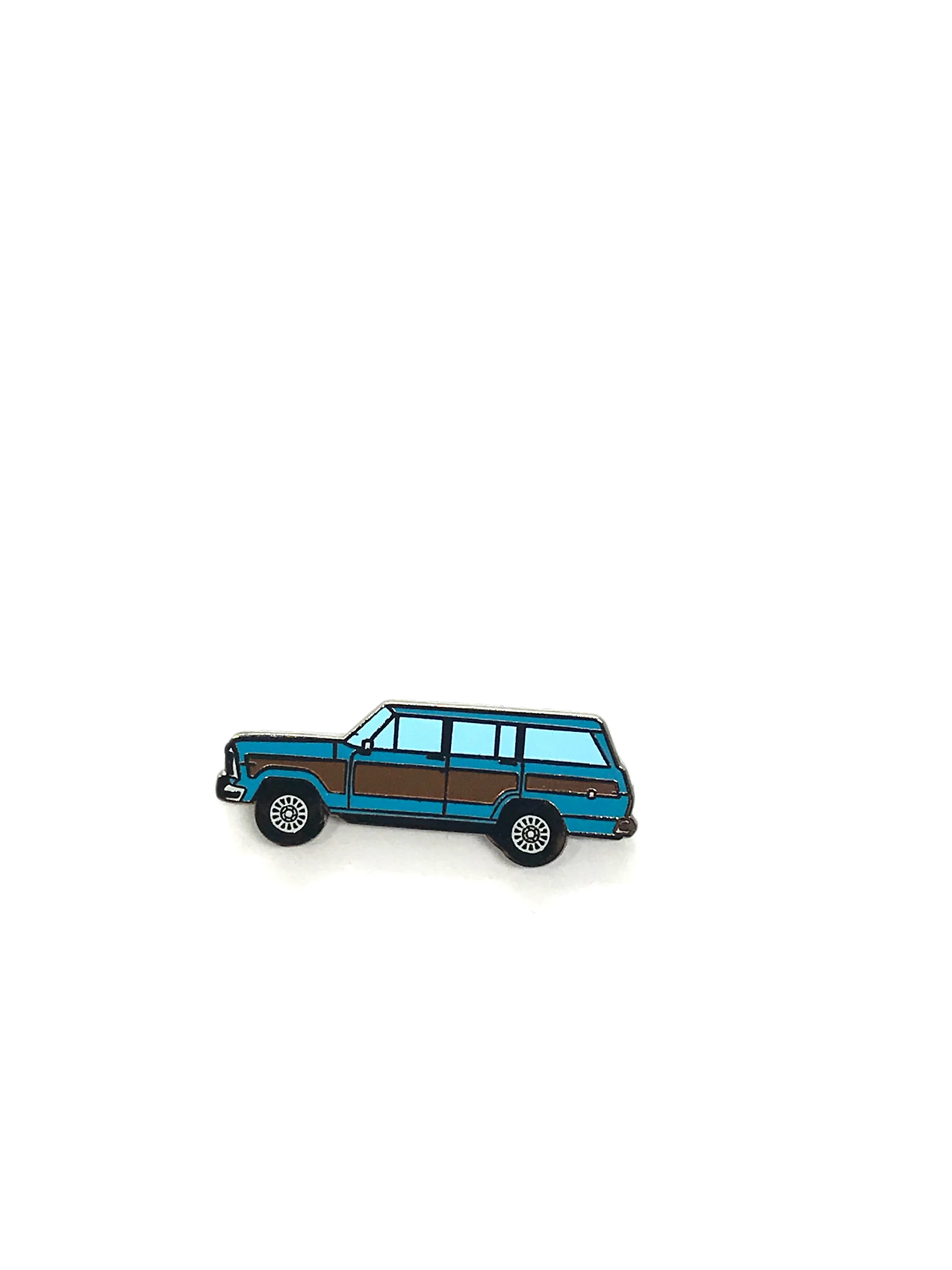 Blue Jeep Wagoneer Pin