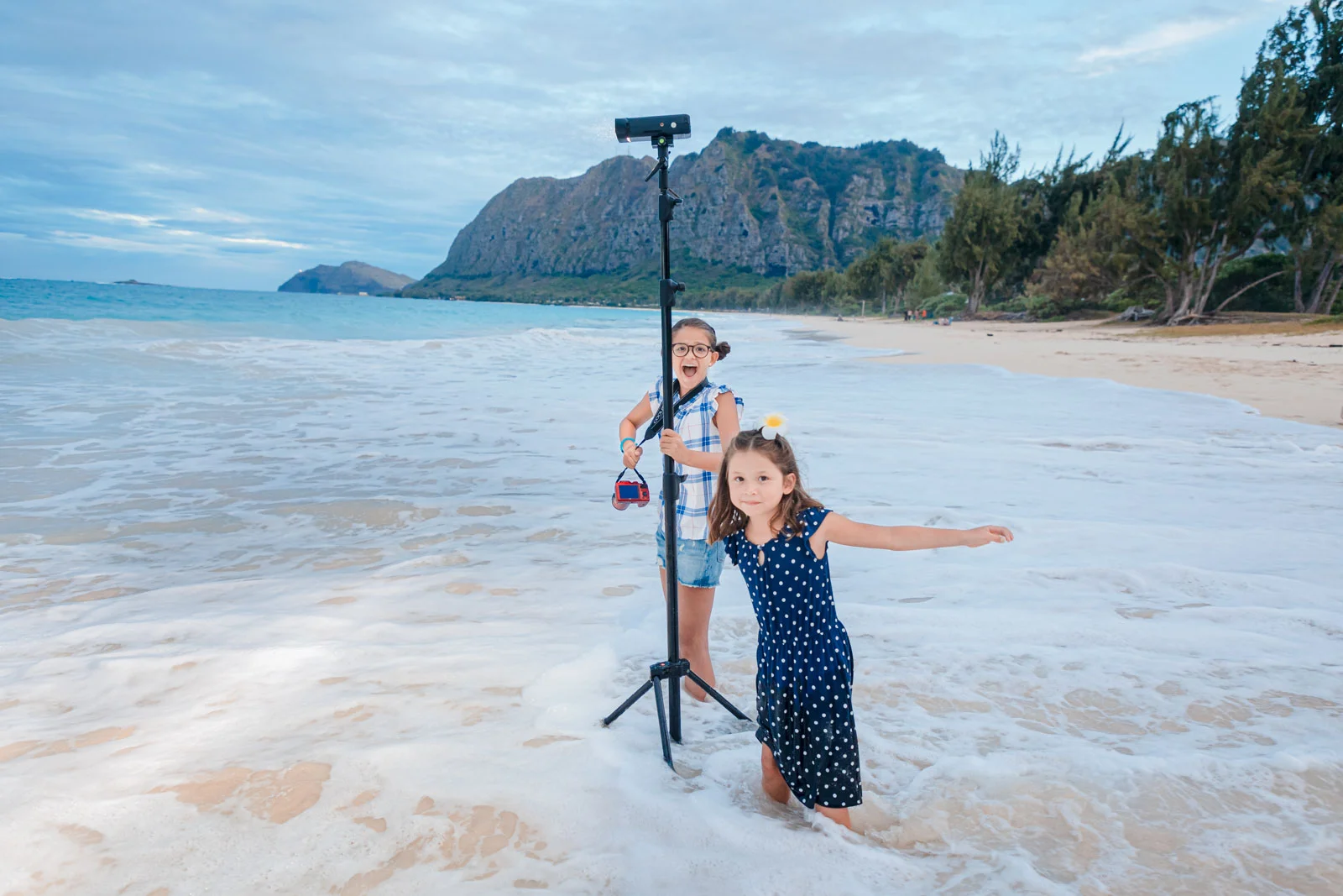 behind the scenes family photo session