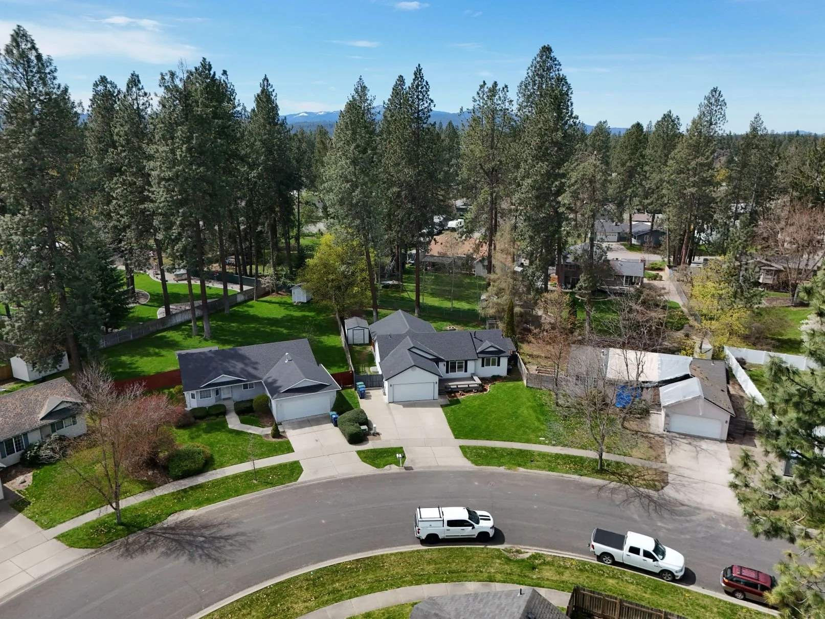 spokane real estate drone photography of house
