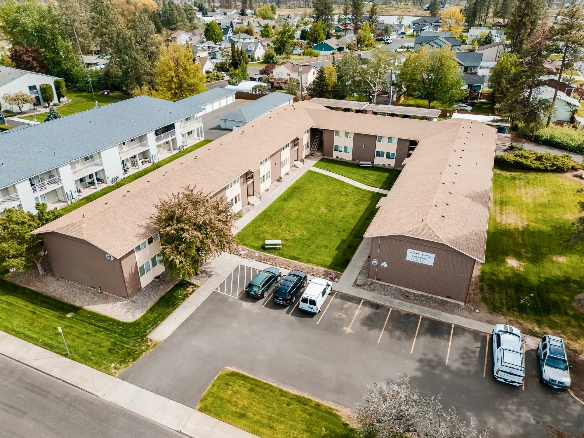 commercial apartment real estate drone photography