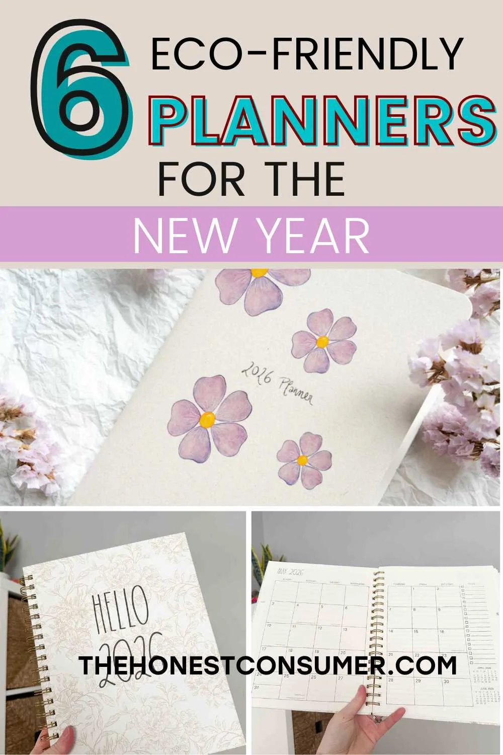 ECO-FRIENDLY PLANNERS FOR THE NEW YEAR GRAPHIC