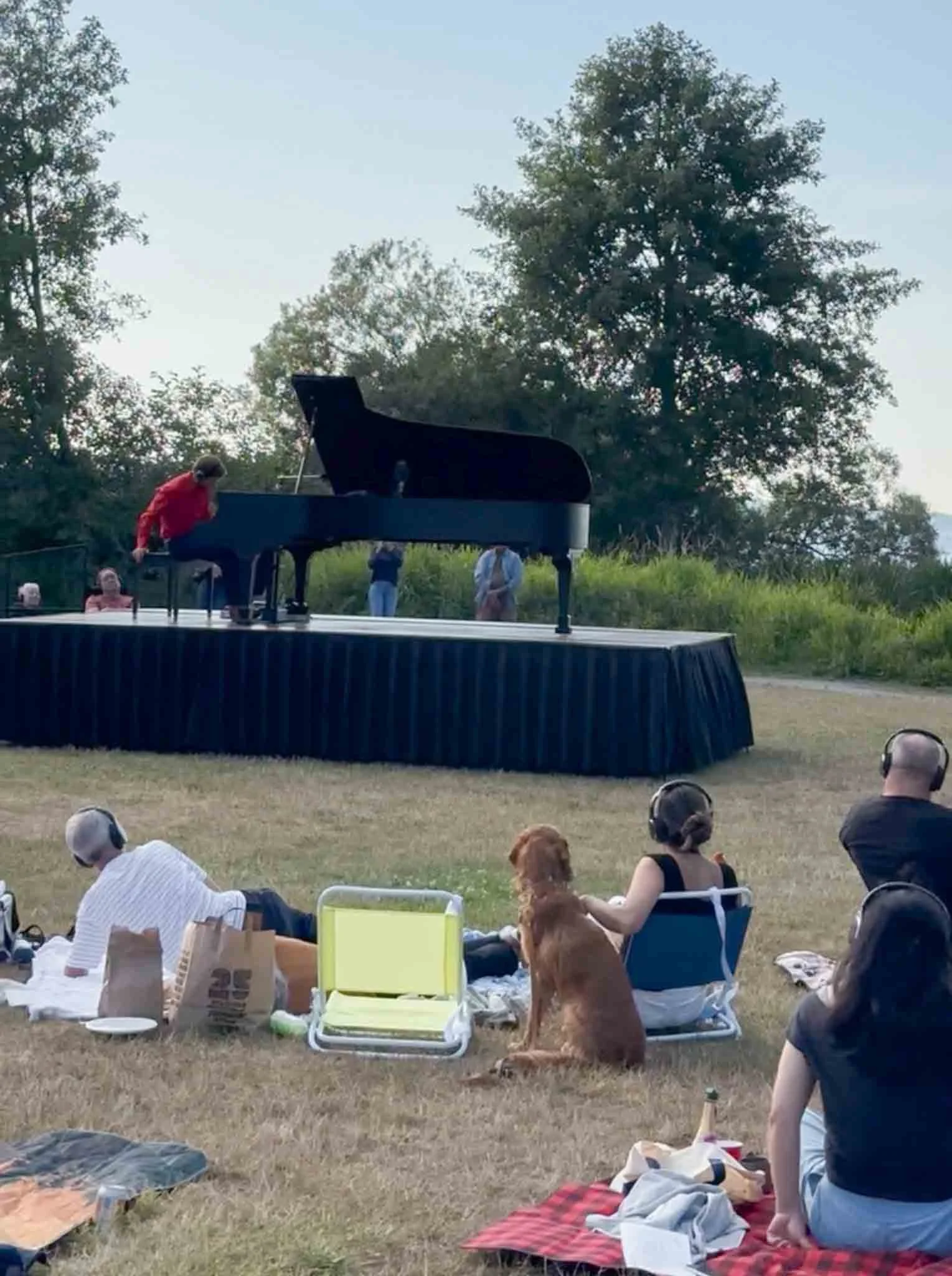 Hunter Noack in a landscape concert