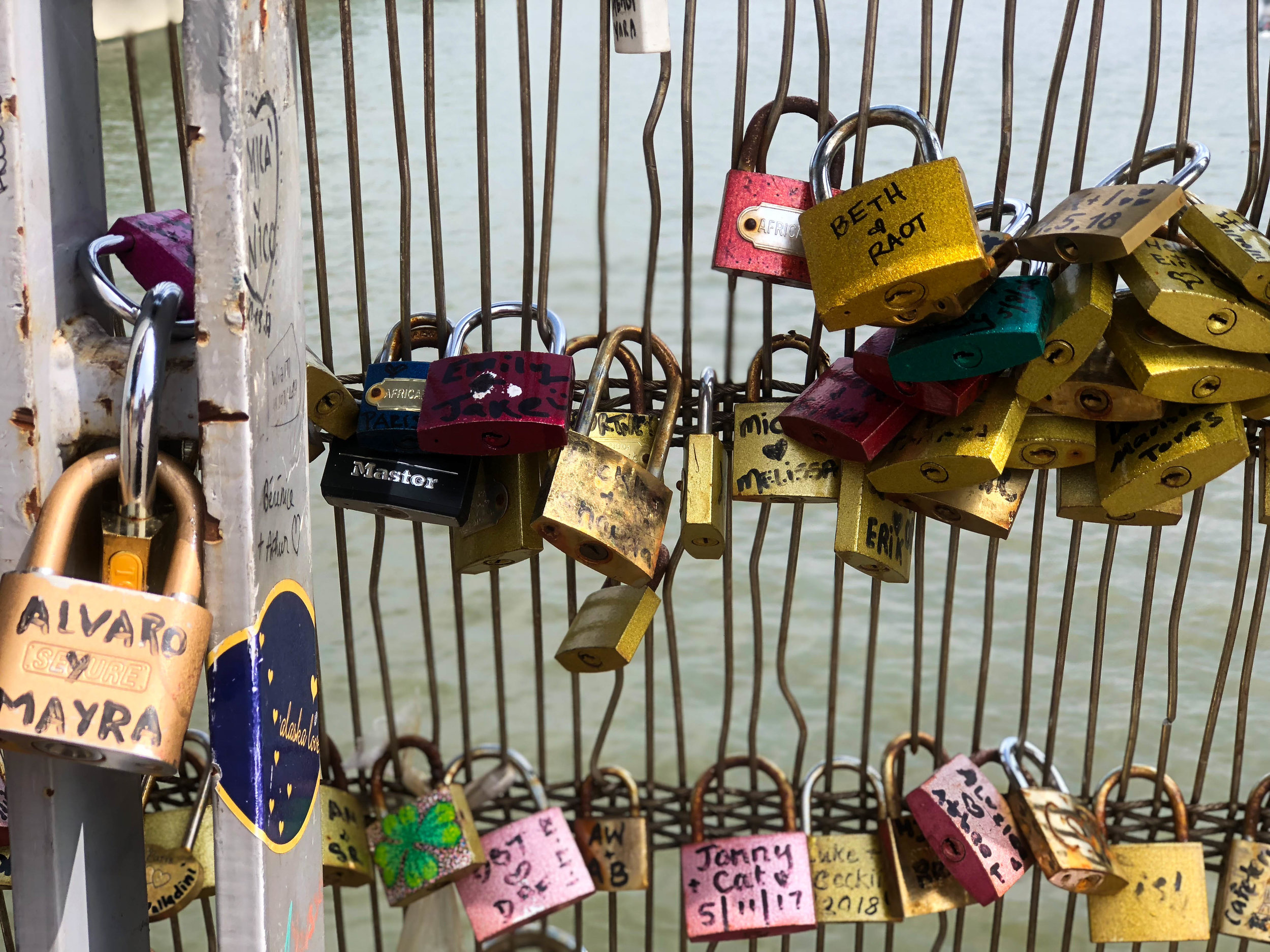 Love Locks Bridge in Paris