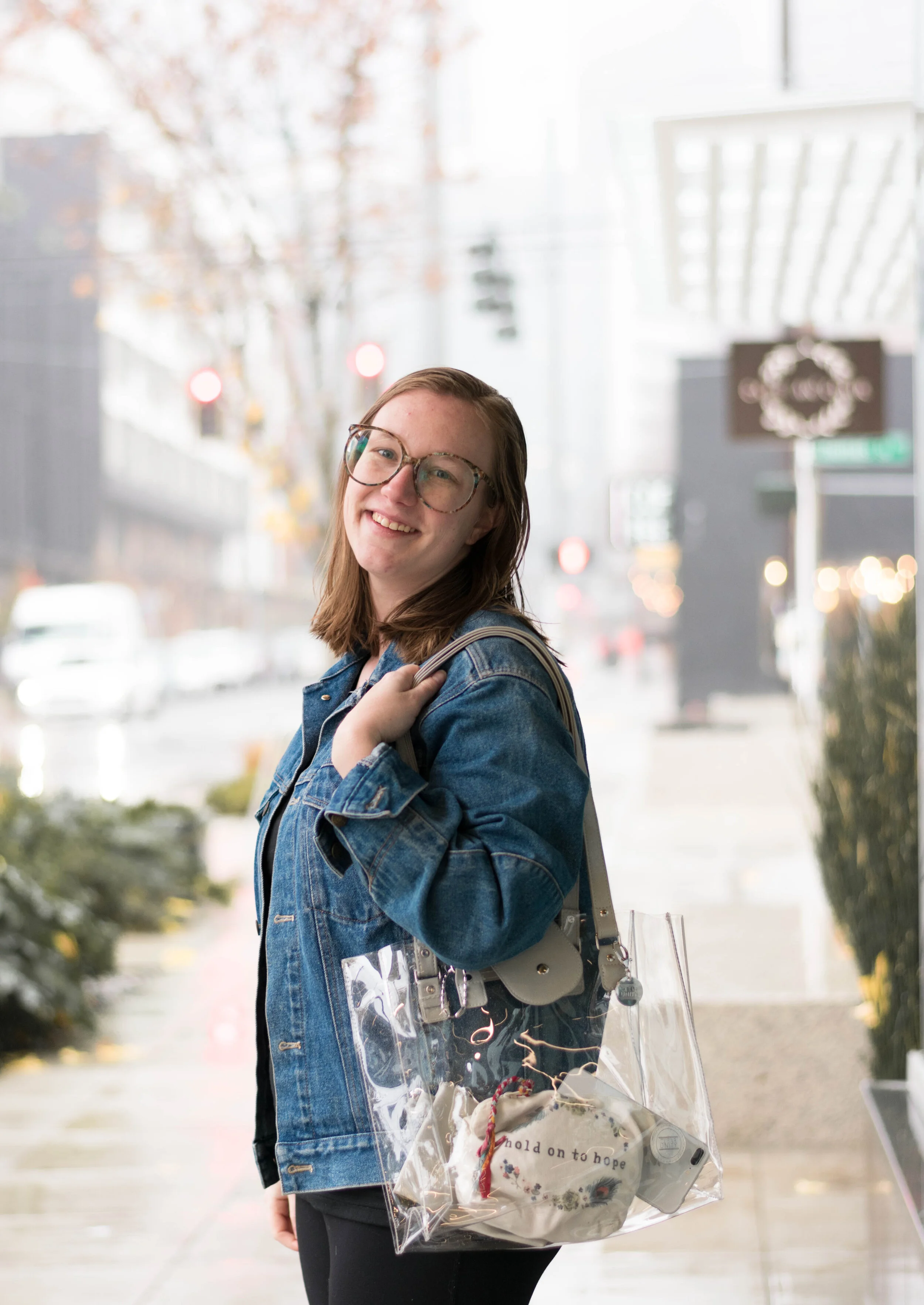 fashionable clear bags