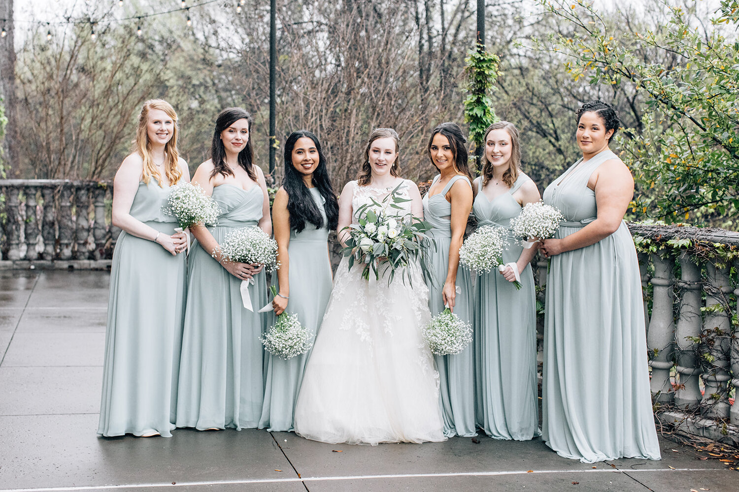 light green bridesmaid dresses