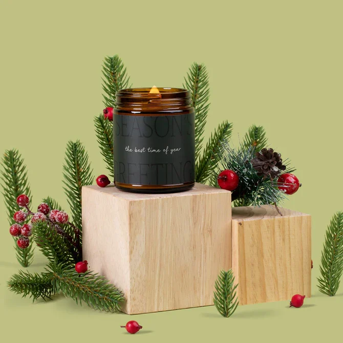 holiday candle for stocking stuffer