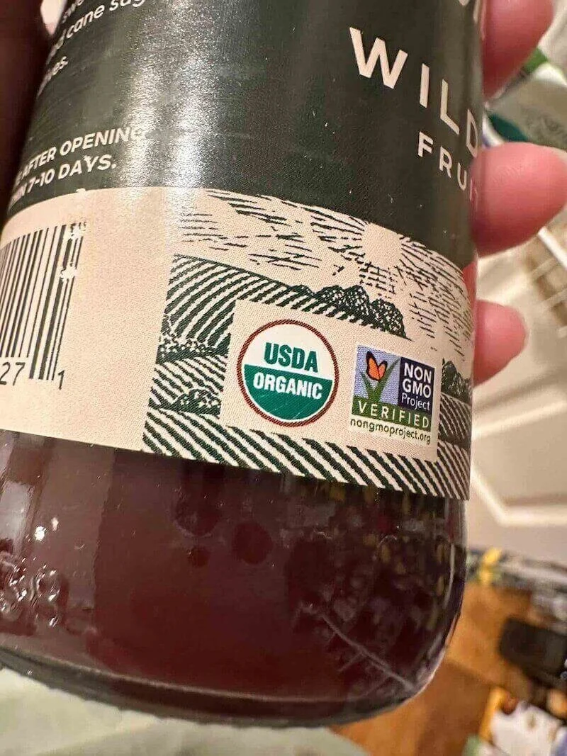 usda organic label on jar
