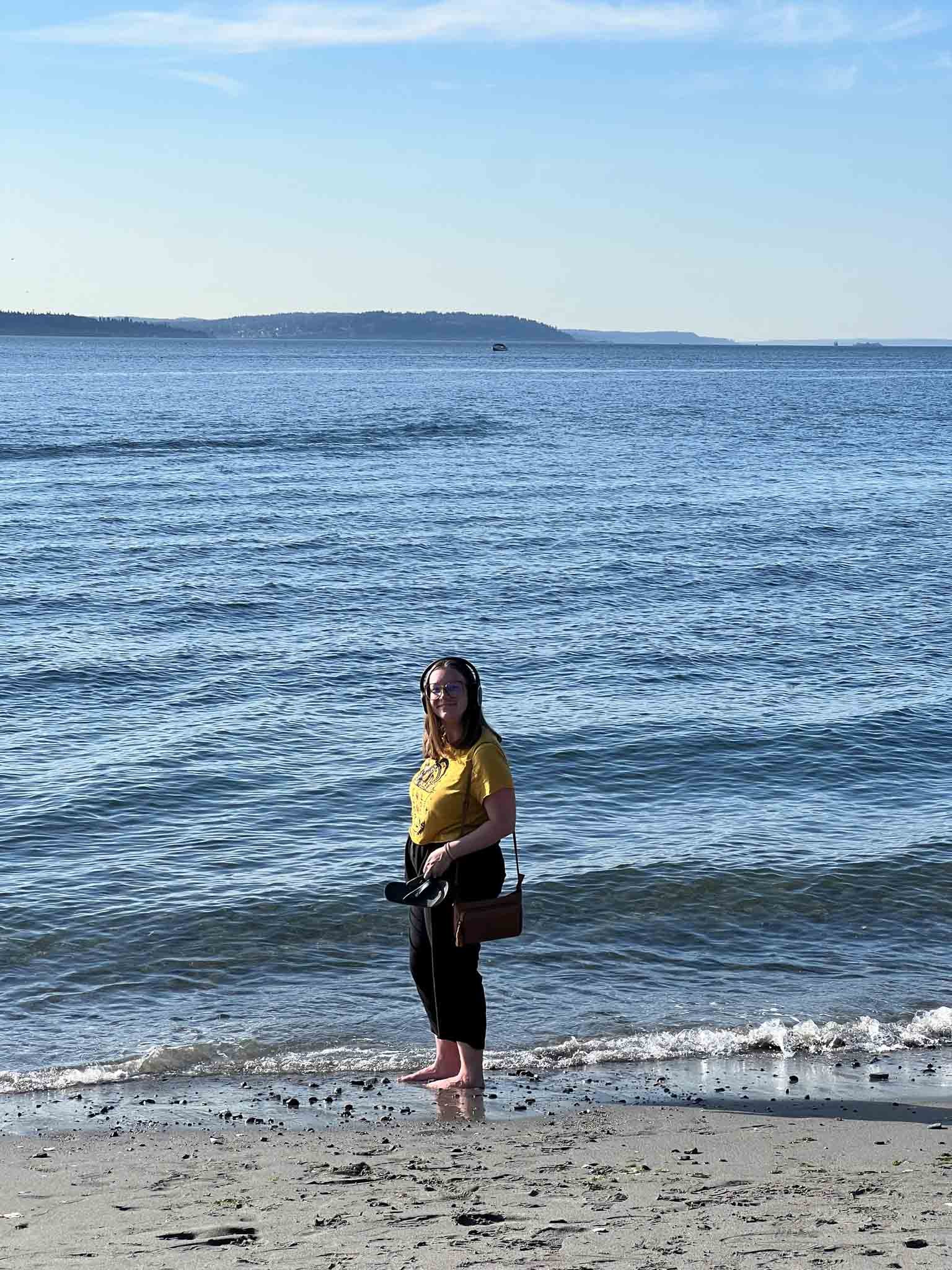 Emily at in a landscape outdoor concert