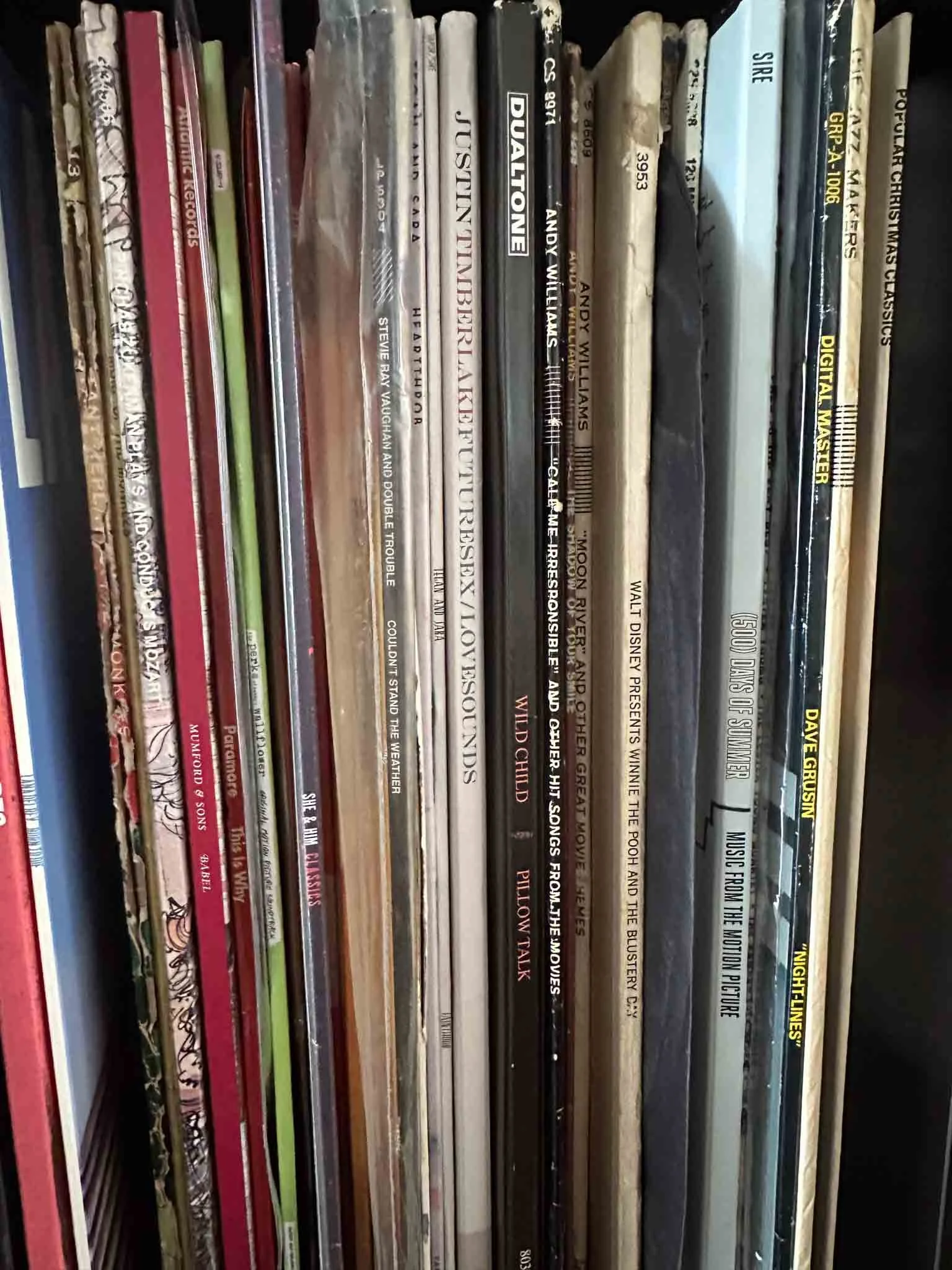 records from thrift store