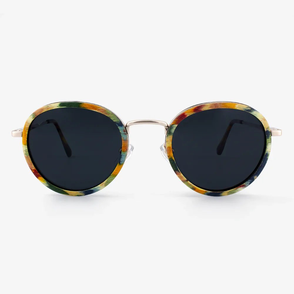 rainbow wood sunglasses
