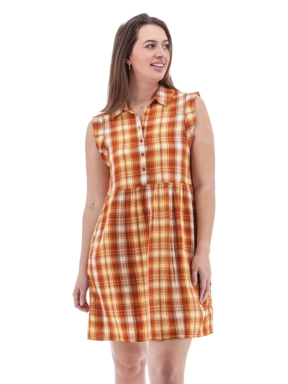 organic plaid dress for fall