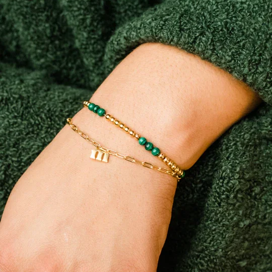 gold initial bracelet for gifting