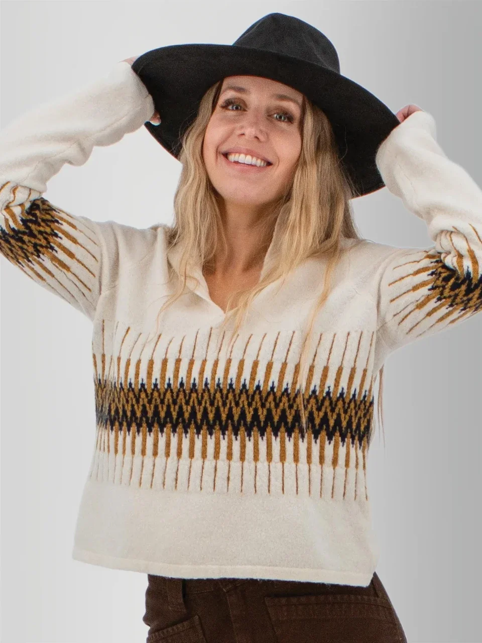 recycled polyester fall sweater