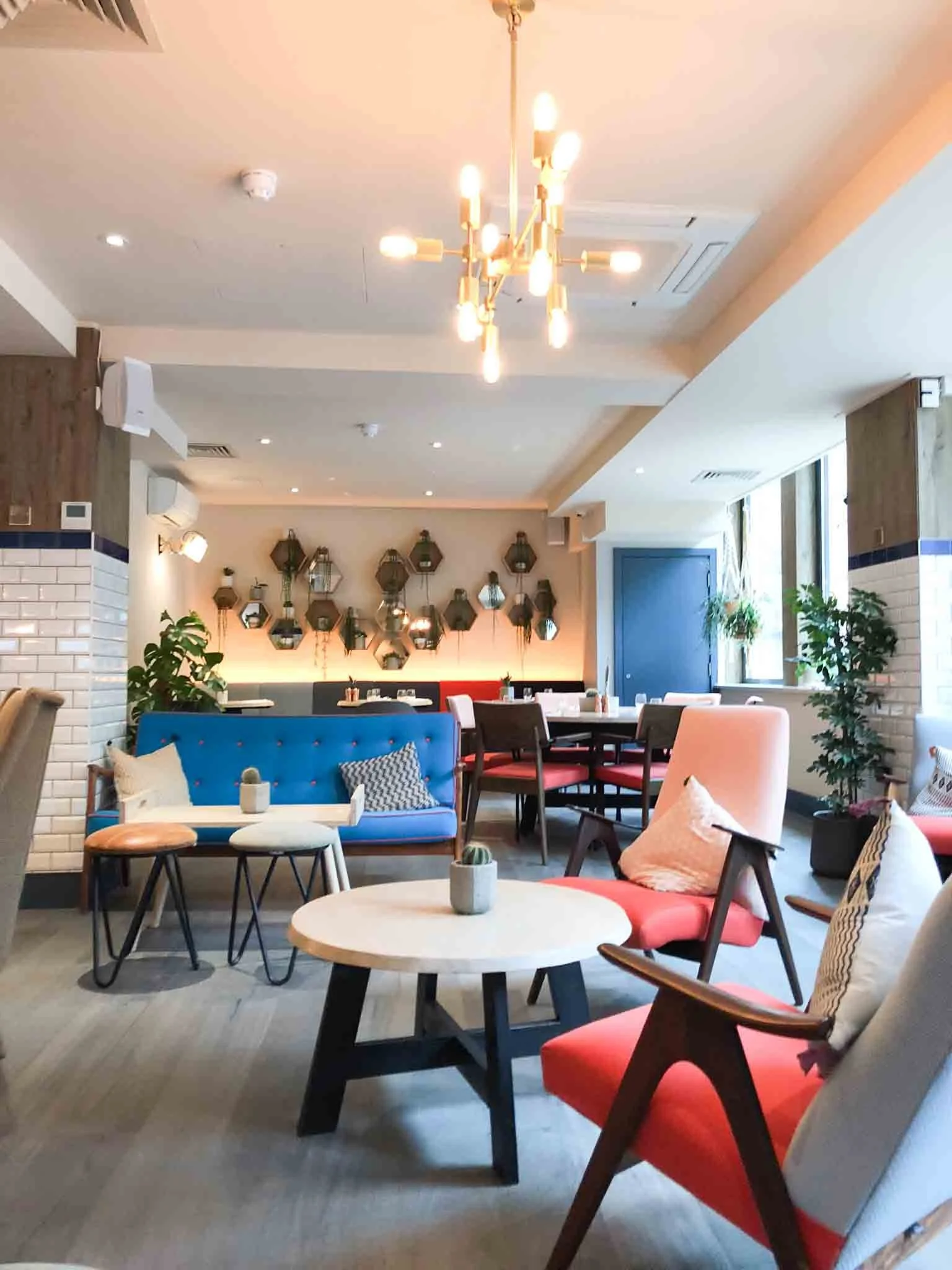 eco-friendly hotel in london lobby