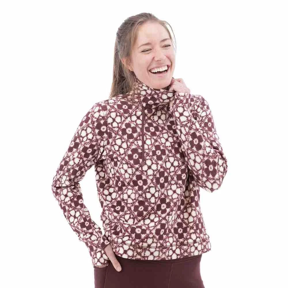 red and white fleece