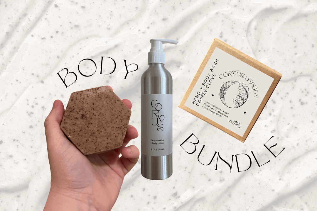 coffee clove zero waste skincare bundle