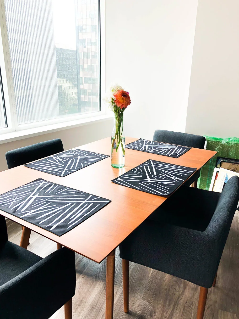 sustsainably made wood fair trade dining table