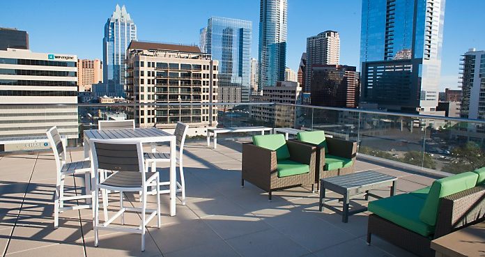 Outdoor Break Room (Photo: National Business Furniture)