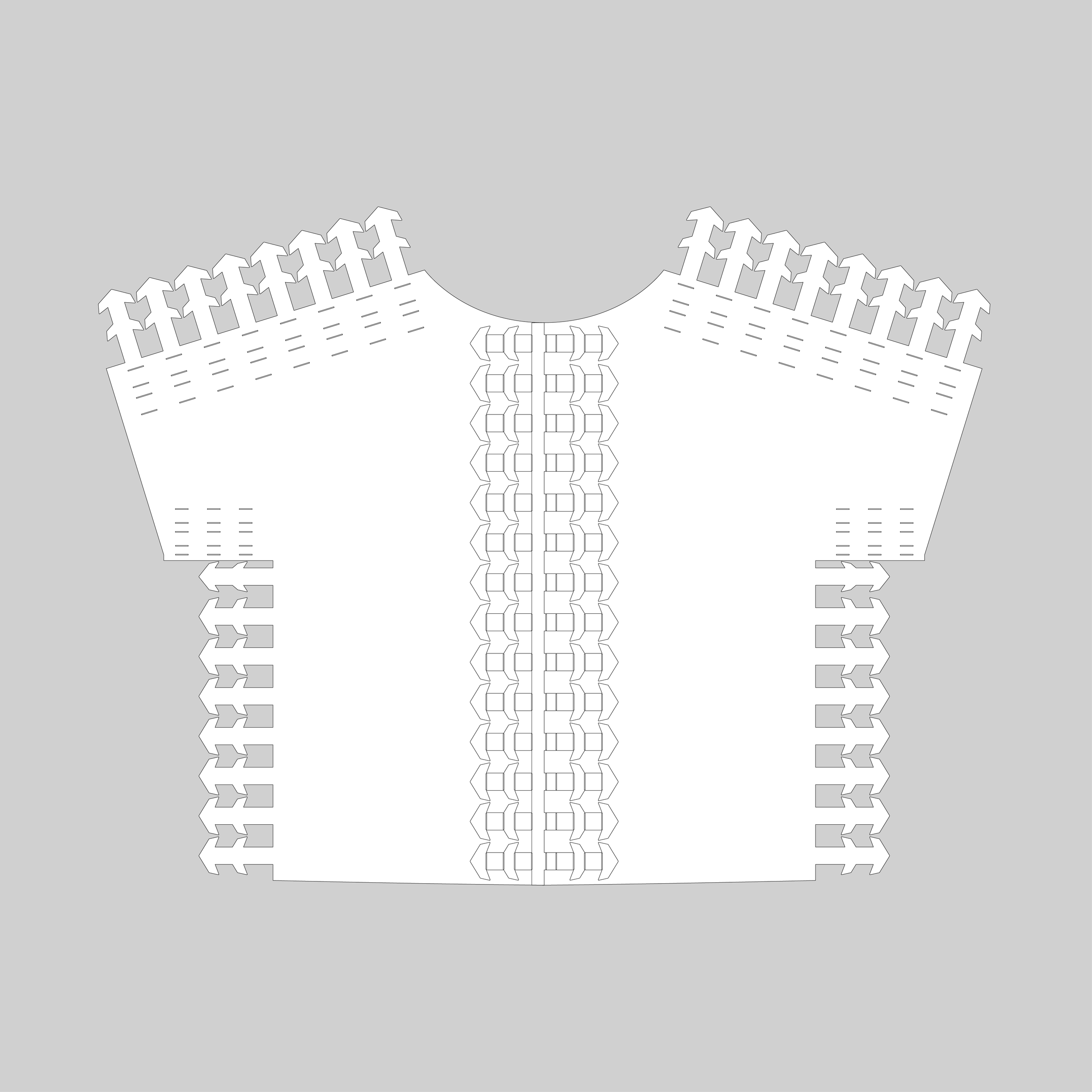 Customizable laser-cut seamless blazer