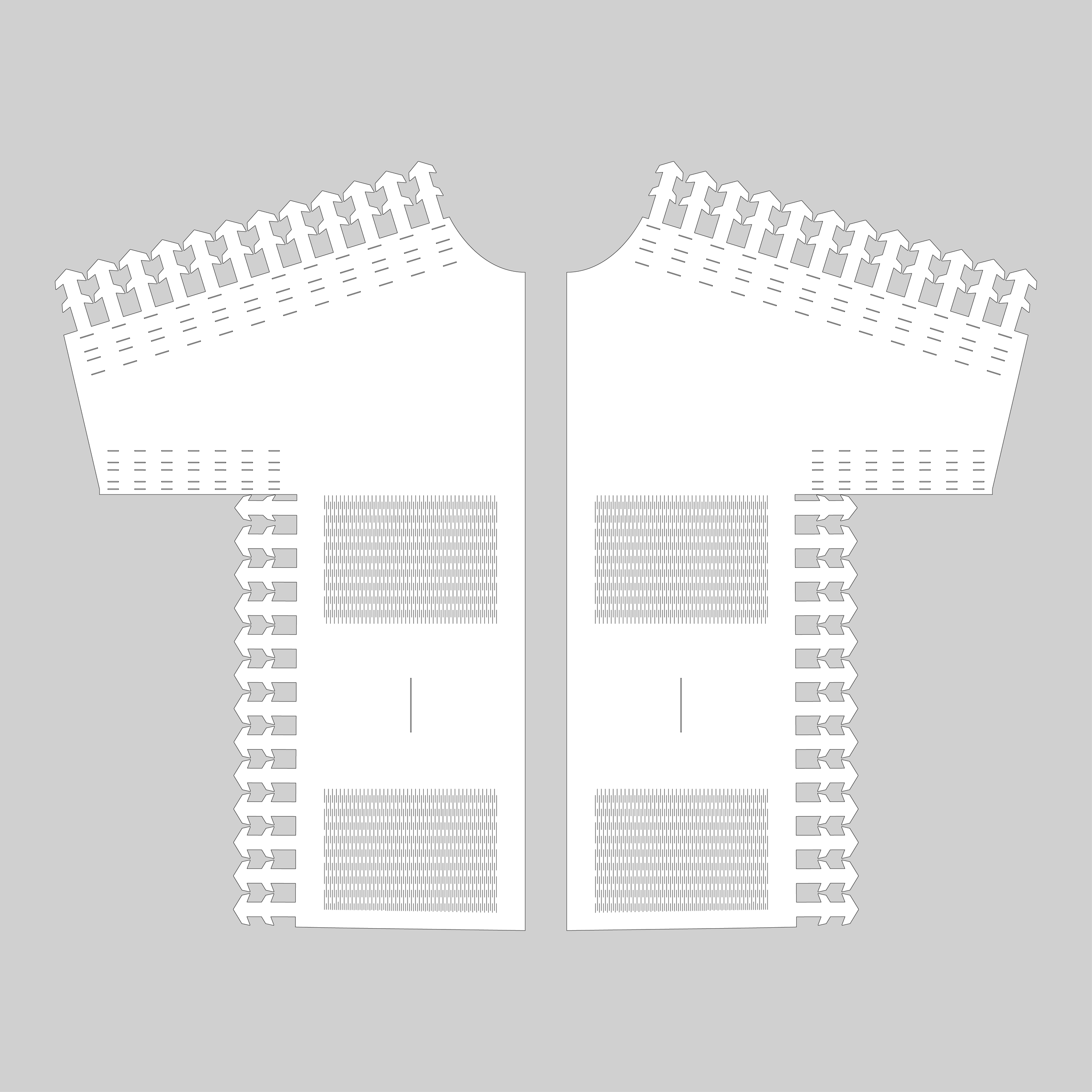 Customizable laser-cut seamless Kimono