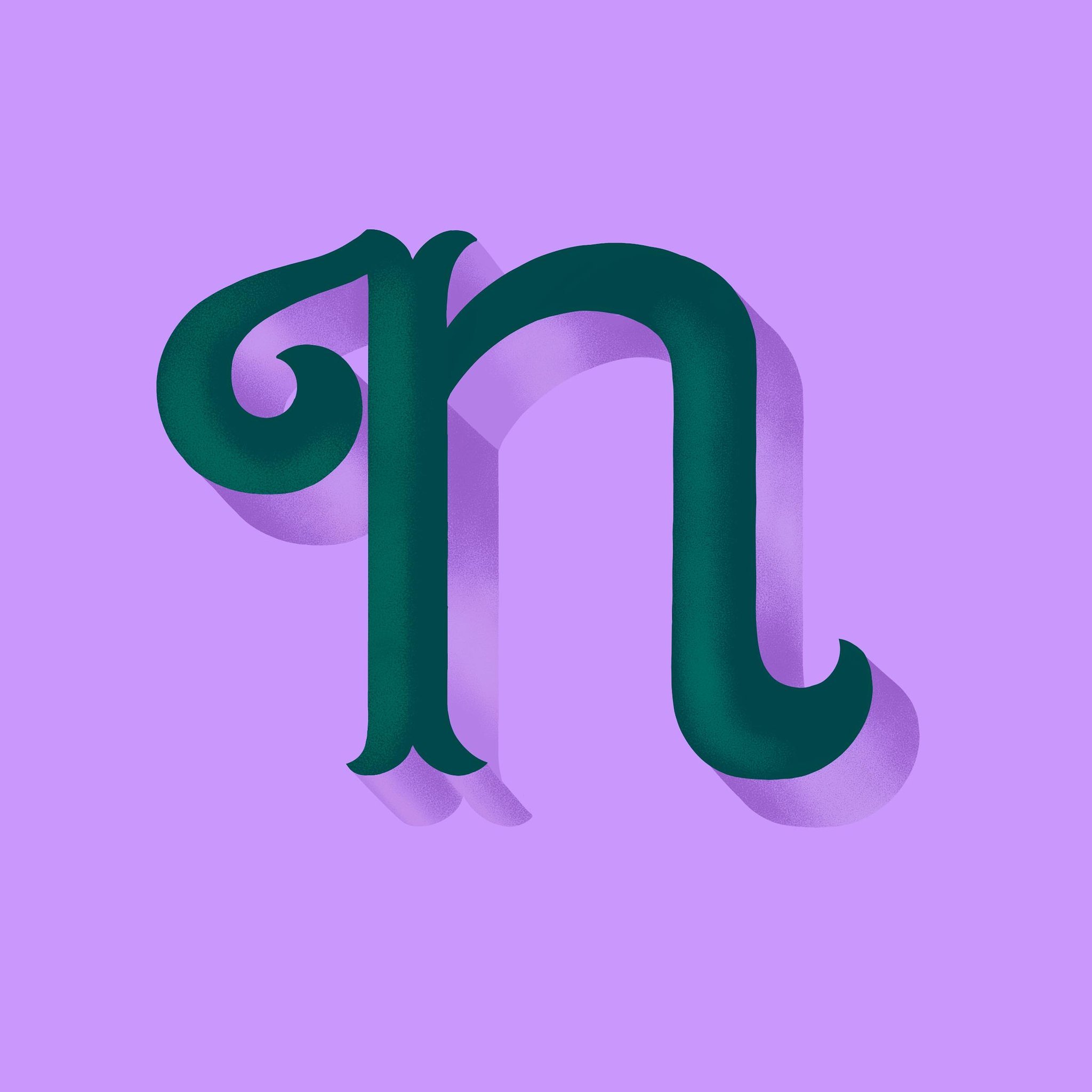 14/36 - N 🔮

For this year&rsquo;s #36daysoftype challenge, I wanted to create a cohesive series of letters and numbers that had bold exaggerated flourishes with a delicious pastel vibe! 

Tools used: 
iPad Pro + Apple pencil 
Procreate app
Retro sh