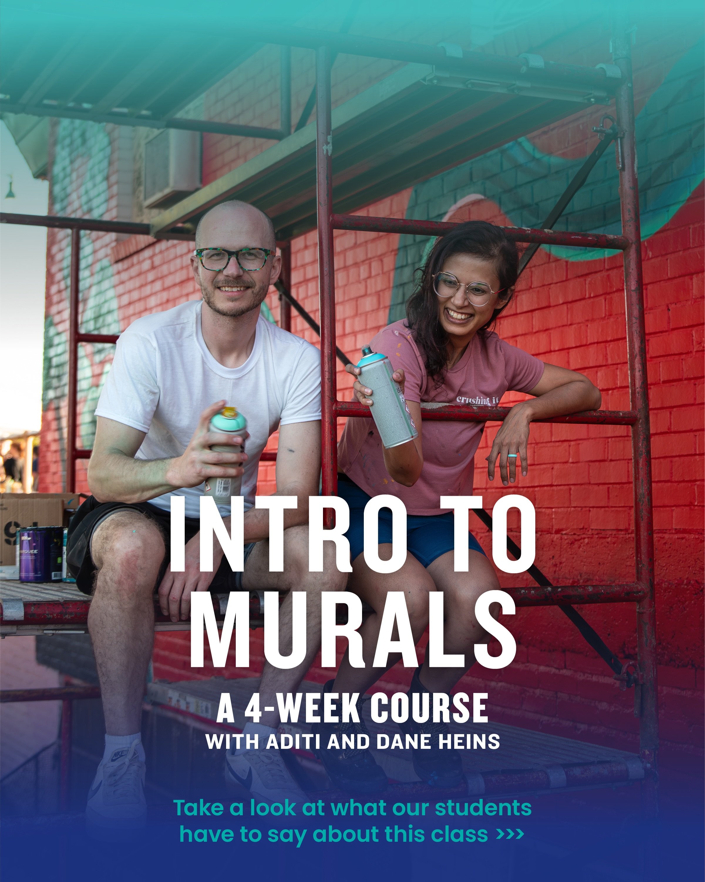 🖌️Exciting news!! @daneheins and I will be teaching an Intro to Murals class at the @normanfirehouse 🎨 Over 4 weeks starting this month, we&rsquo;re spilling the beans on everything we know about murals.  From pitching to pricing, and design to app