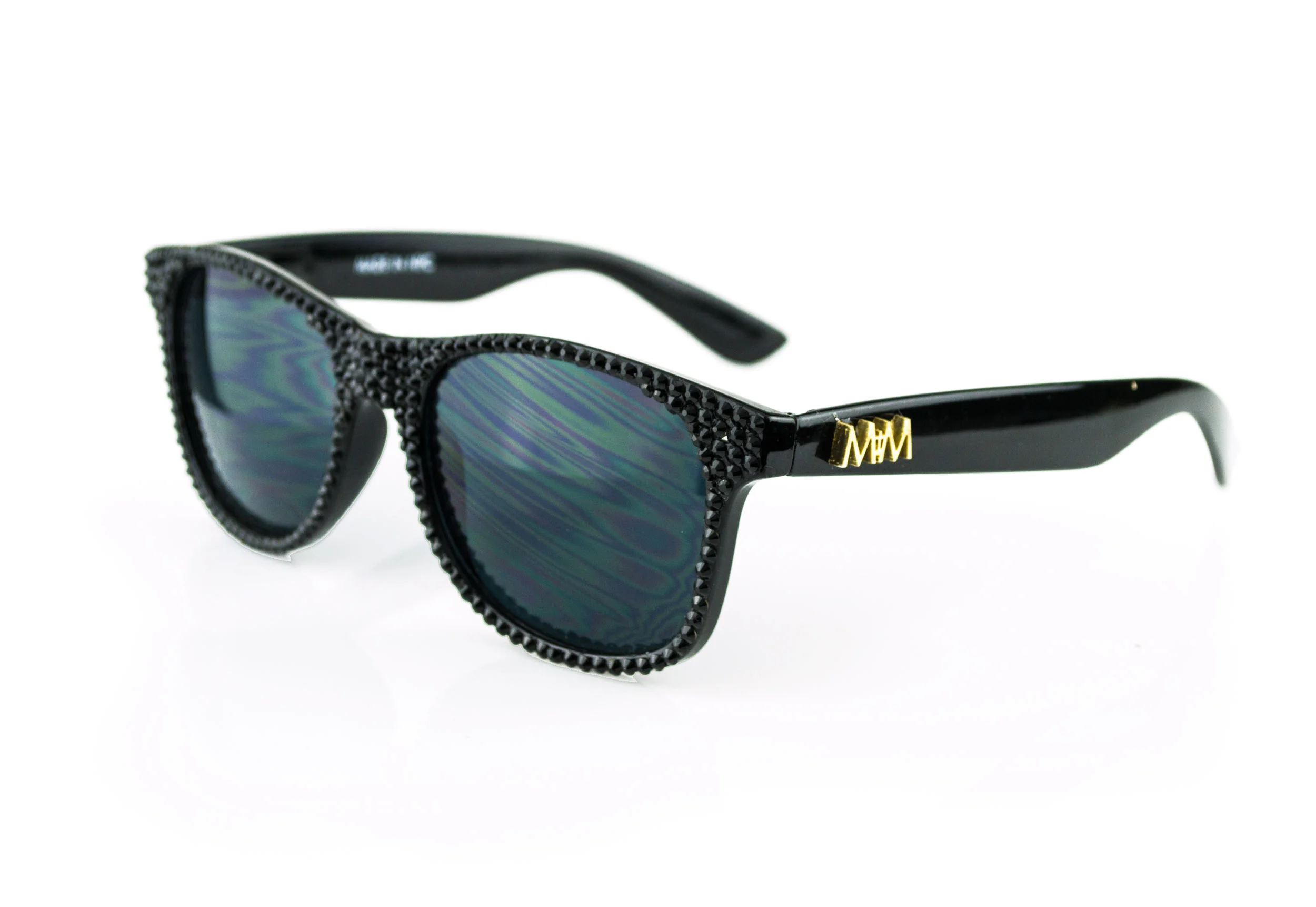 wayfarer sunglasses with swarovski crystals