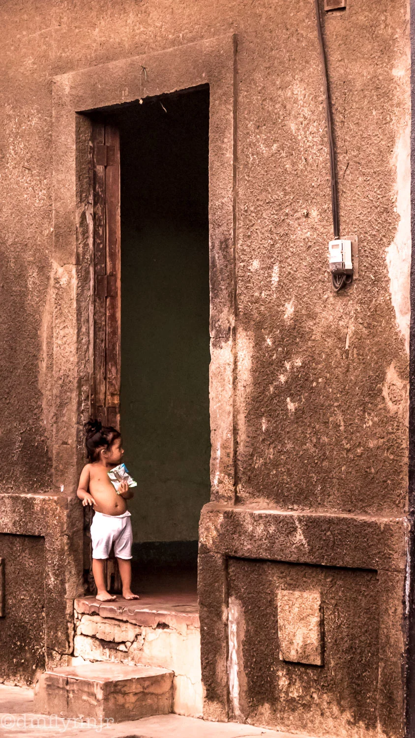 Child in a doorway