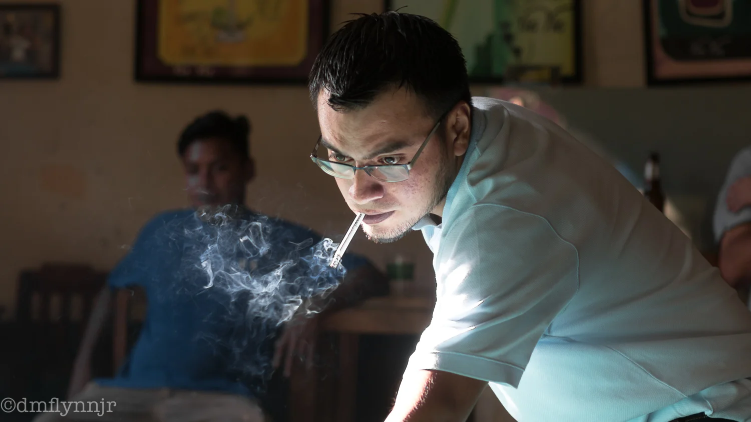 Billiards and smoke