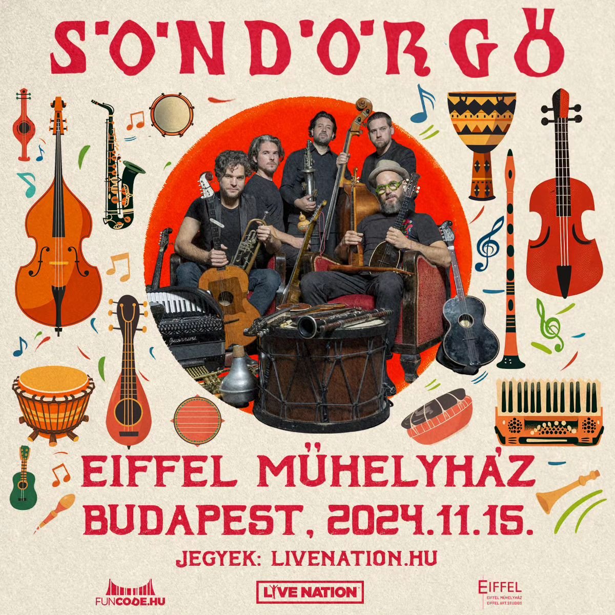 💥 'GYEZZ' ALBUM LAUNCH CONCERT! 💥

🚂 Our band will be performing our brand new album on 15th November in Budapest at Eiffel Art Studios! 🧨

📣 It's an honour that our new album was published by the world famous label: Ground Up Music! 🆙 

🎉 Let