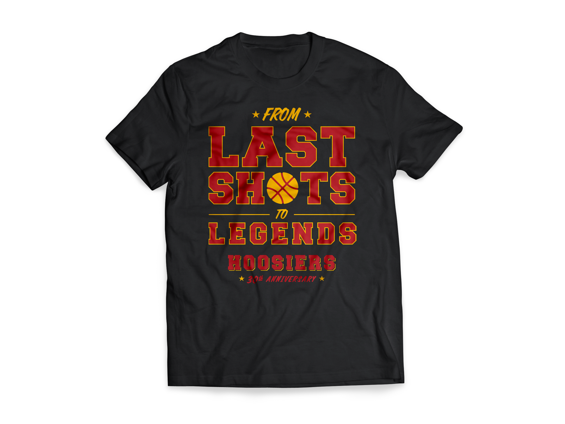 T-shirts created for the 30th Anniversary of Hoosiers.
