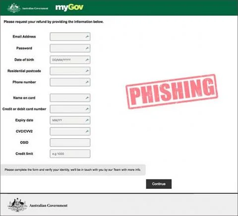 WATCH OUT - FAKE myGOV TAX REFUND EMAIL