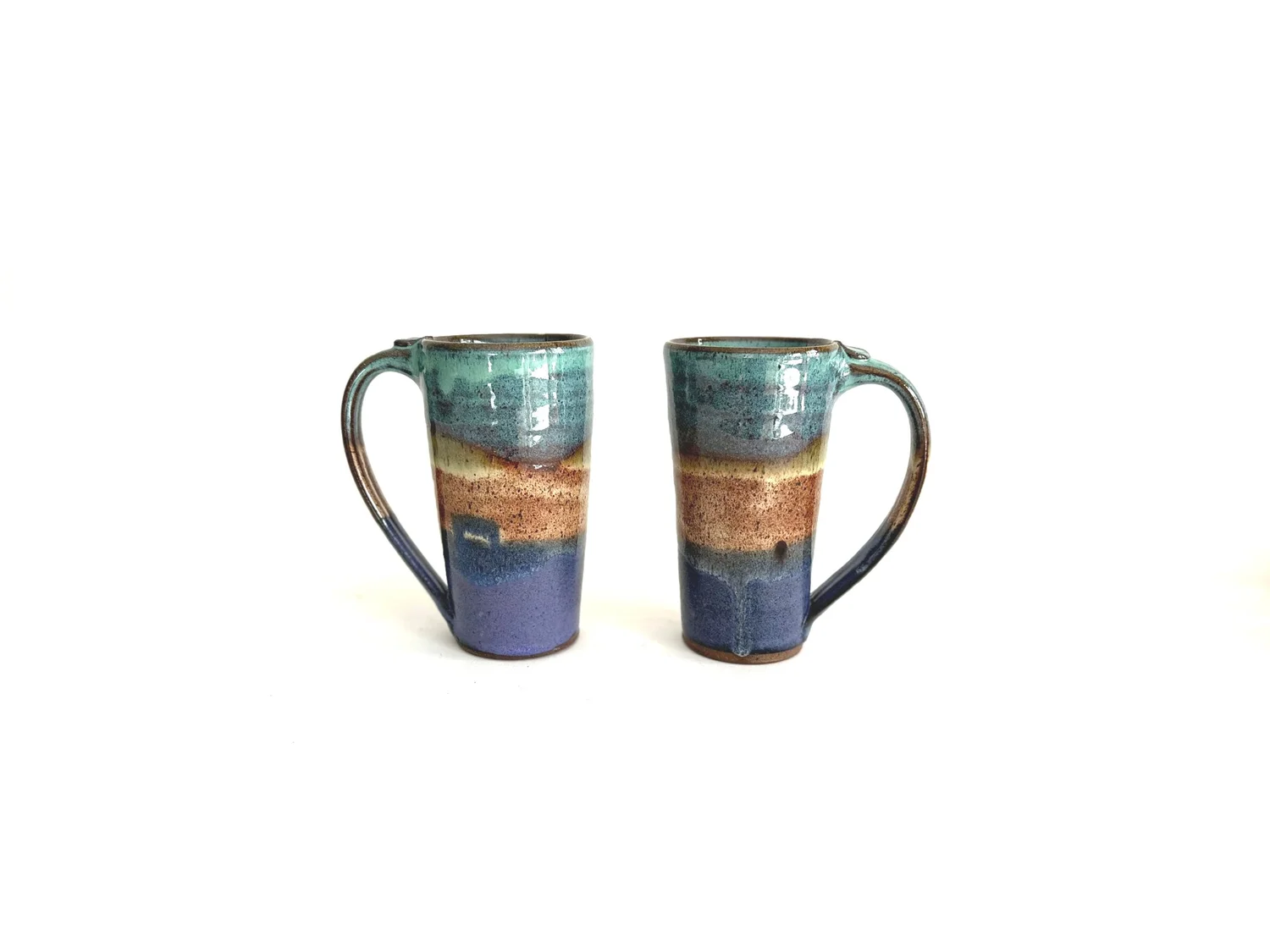 Tall Mug  Ocean Fire Pottery