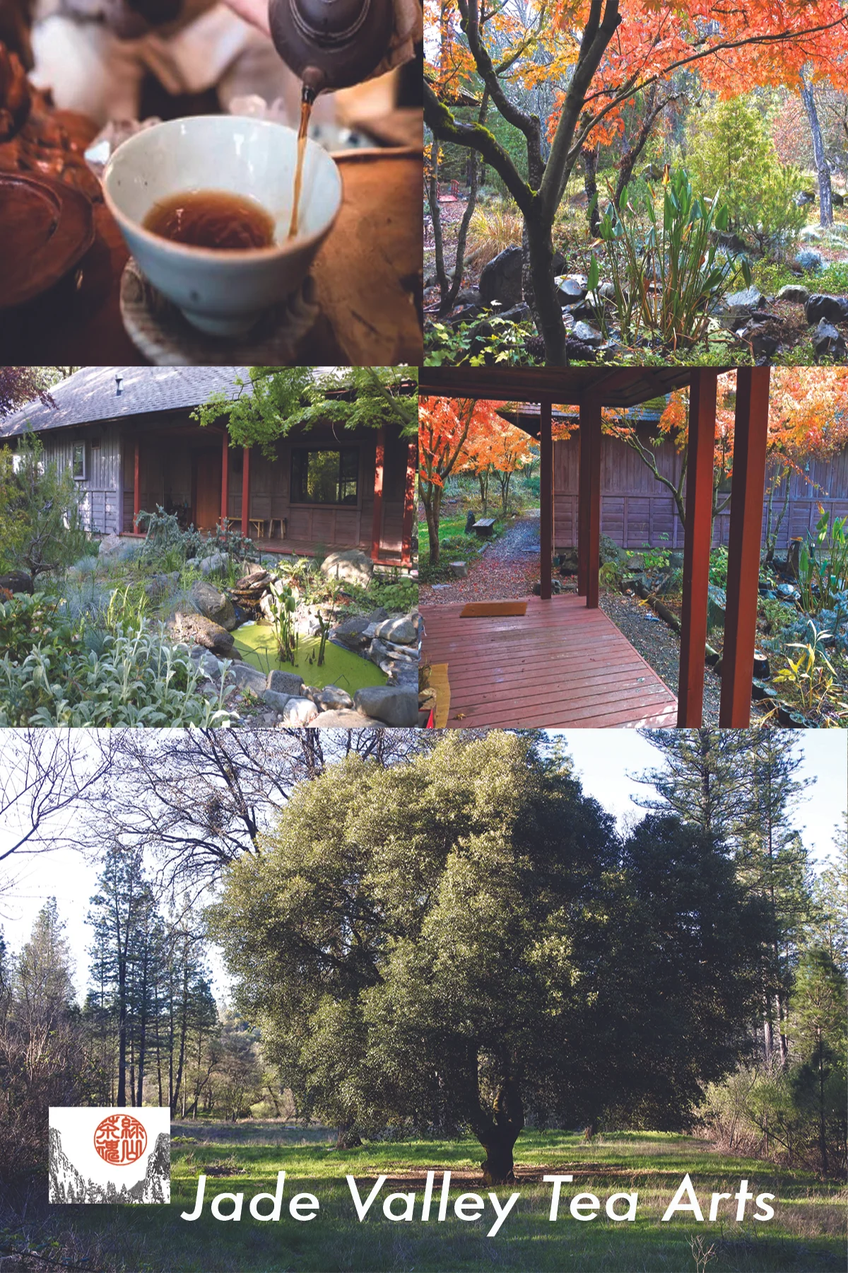Business Post Card for our location, Jade Valley, for Retreats, Airbnb spaces, tea events, cooking classes, etc.