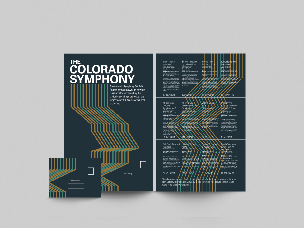 Colorado Symphony | Foldable Print Design