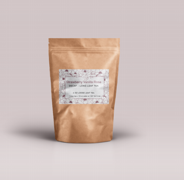 Tea label design