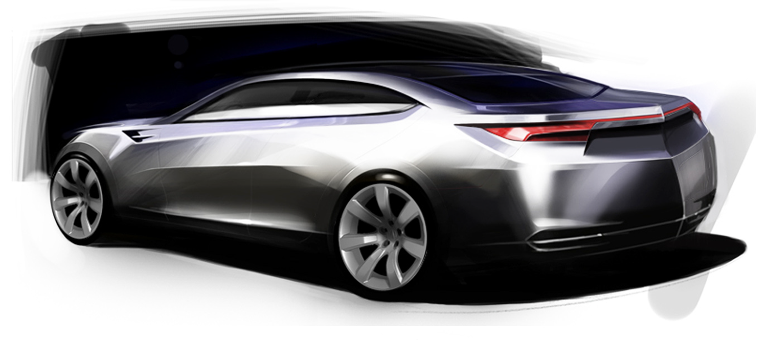  This rear view emphasizes Acura’s first ever attempt to explore a FR drivetrain. Many design cues and surface treatments flow directly from the ASCC designed the previous year 